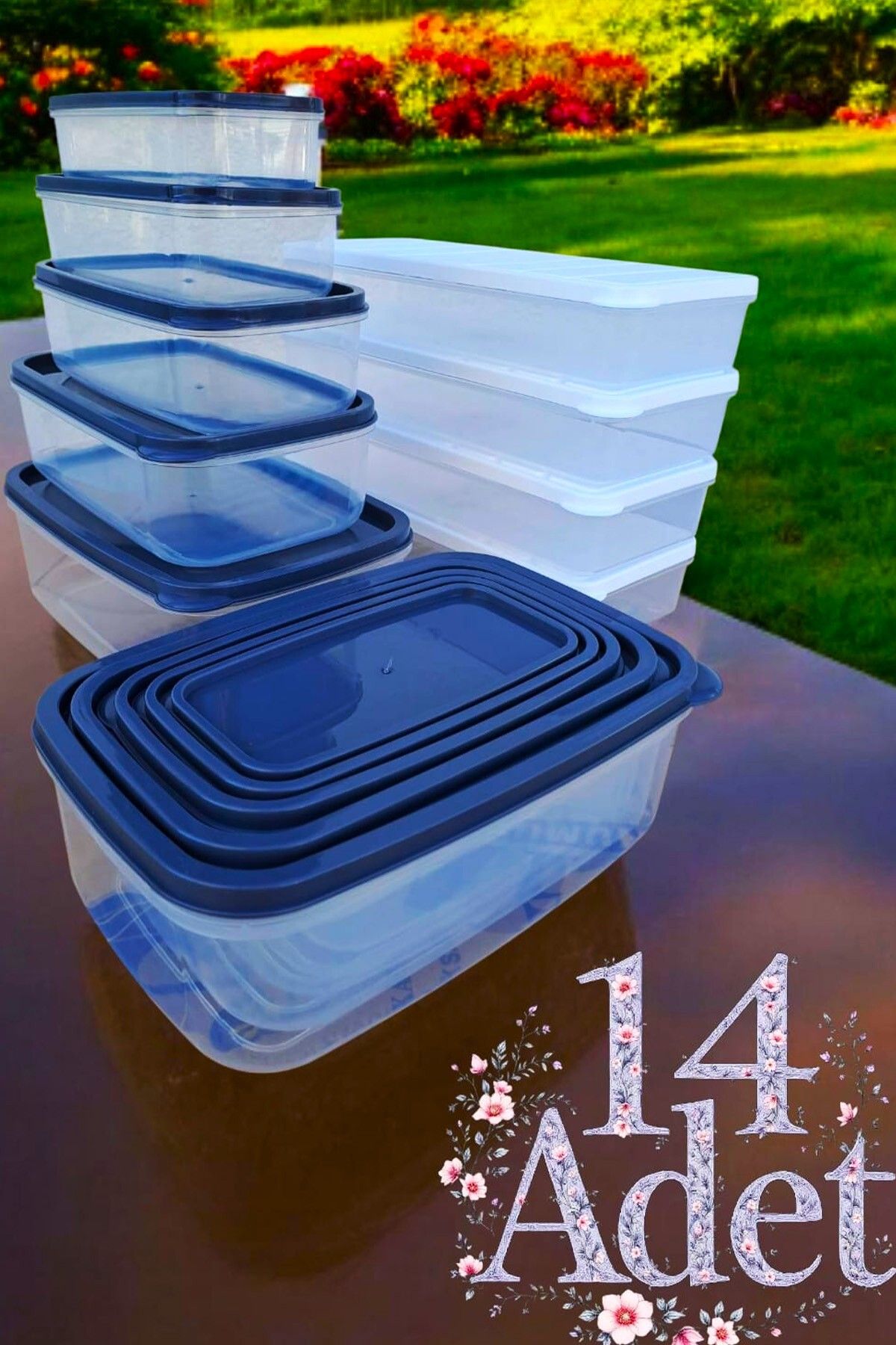 SWENCRAFT WEST HOME LÜX 14 Adet SELKA Erzak Saklama Kutusu Dipfrize Ve Mikrodalgaya Girebilen Gıda Kabı