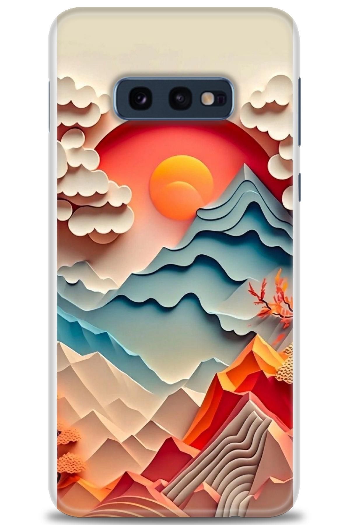 CooperTech Samsung Galaxy S10E İle Uyumlu HD Baskılı Desenli Silikon Kılıf - 847