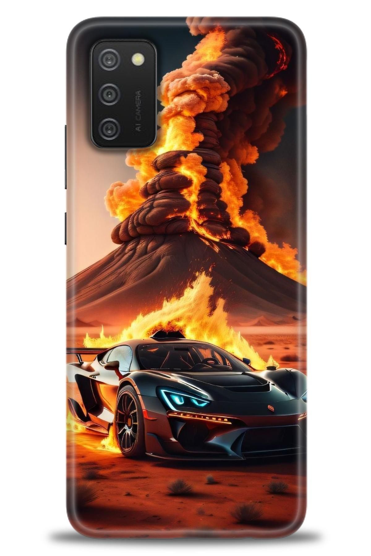 CooperTech Samsung Galaxy A02S İle Uyumlu HD Baskılı Desenli Silikon Kılıf - 856