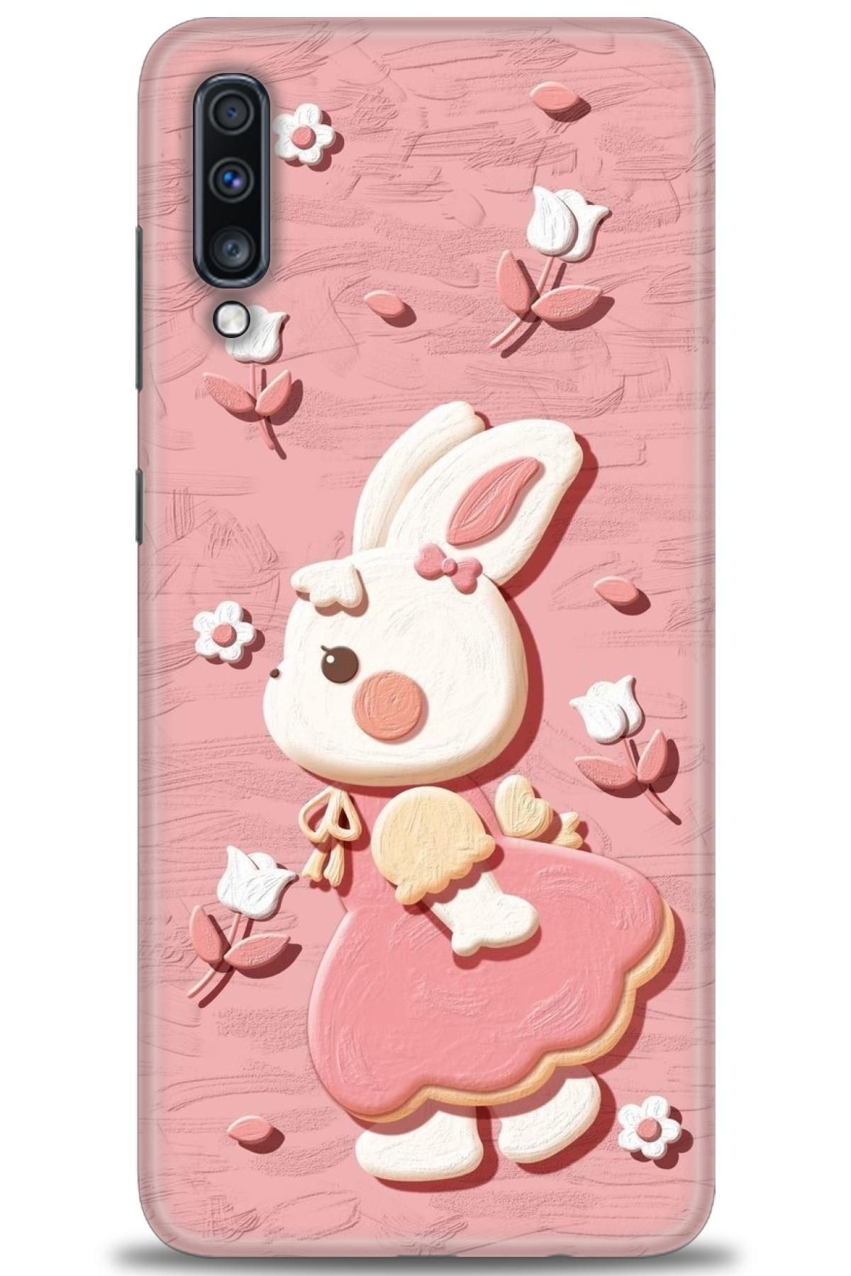 CooperTech Samsung Galaxy A70 İle Uyumlu HD Baskılı Desenli Silikon Kılıf - 838