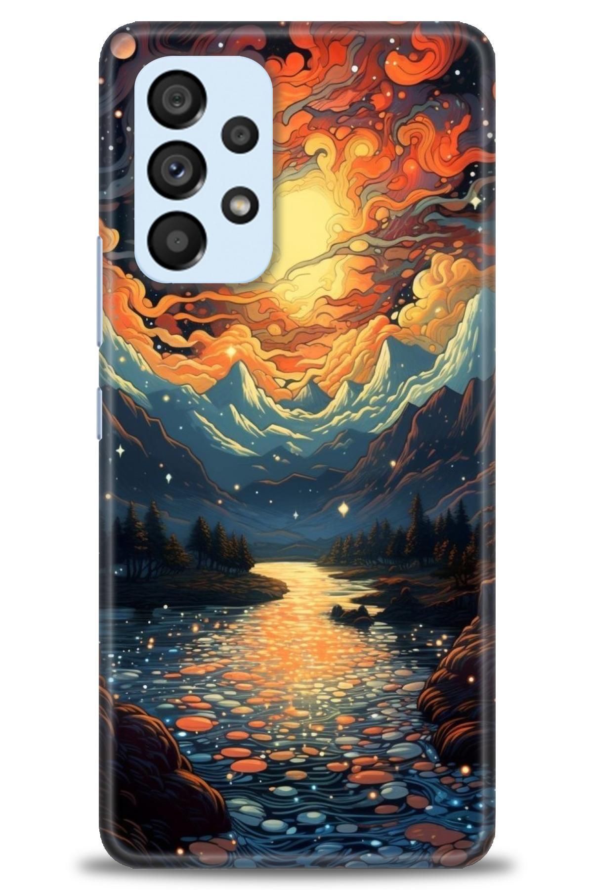 CooperTech Samsung Galaxy A73 5G İle Uyumlu HD Baskılı Desenli Silikon Kılıf - 883