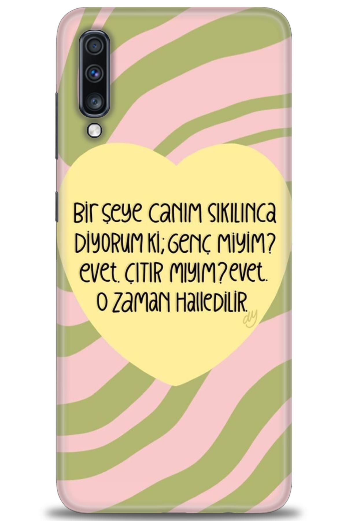 CooperTech Samsung Galaxy A70 İle Uyumlu HD Baskılı Desenli Silikon Kılıf - 1080