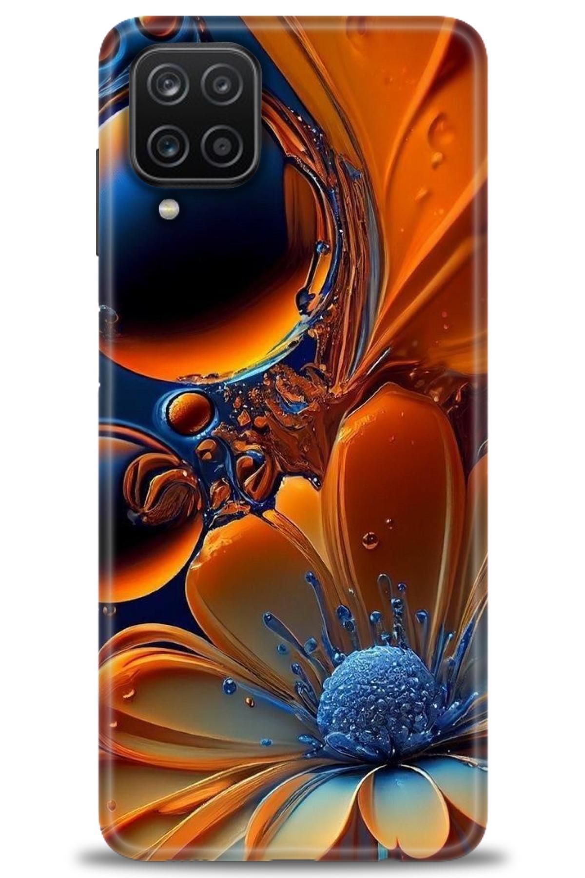 CooperTech Samsung Galaxy A12 İle Uyumlu HD Baskılı Desenli Silikon Kılıf - 360