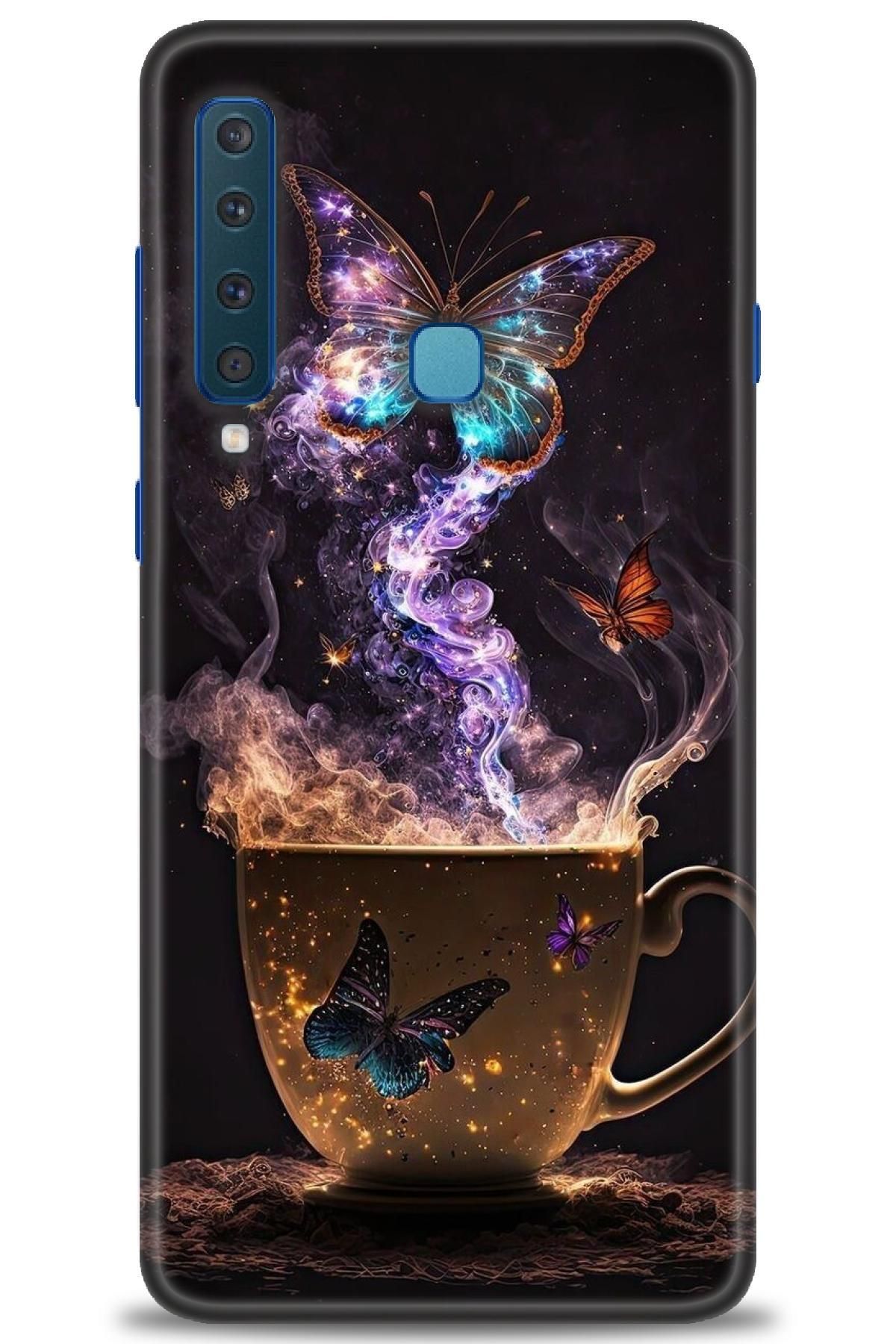 CooperTech Samsung Galaxy A9 2018 İle Uyumlu HD Baskılı Desenli Silikon Kılıf - 612