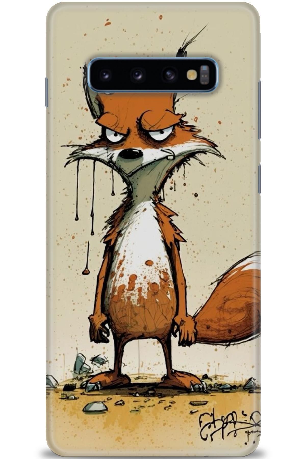 CooperTech Samsung Galaxy S10 Plus İle Uyumlu HD Baskılı Desenli Silikon Kılıf - 487