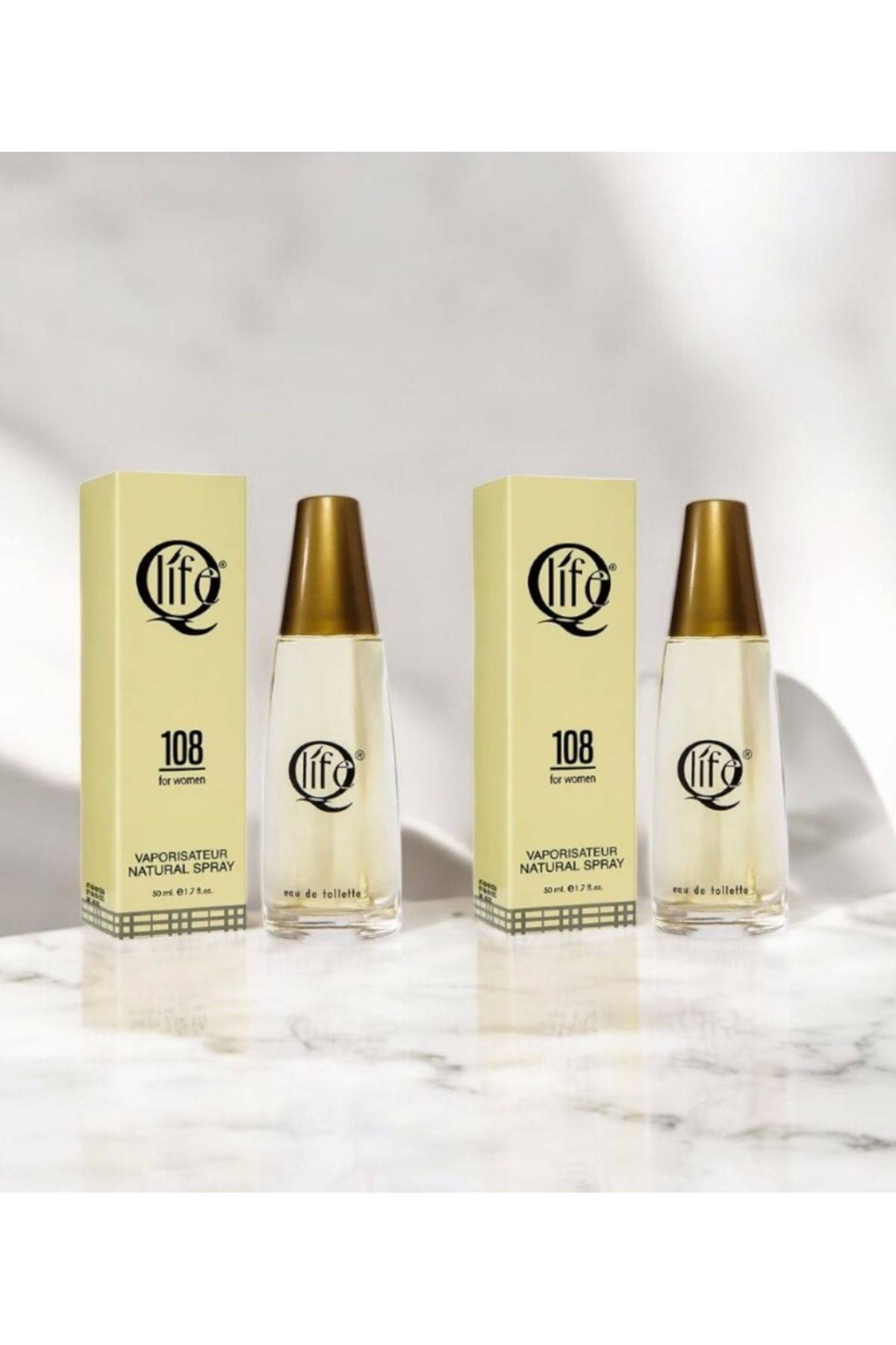 Qlife No:108 Burrbys burbry Kadın Parfüm 2 Adet 50 Ml
