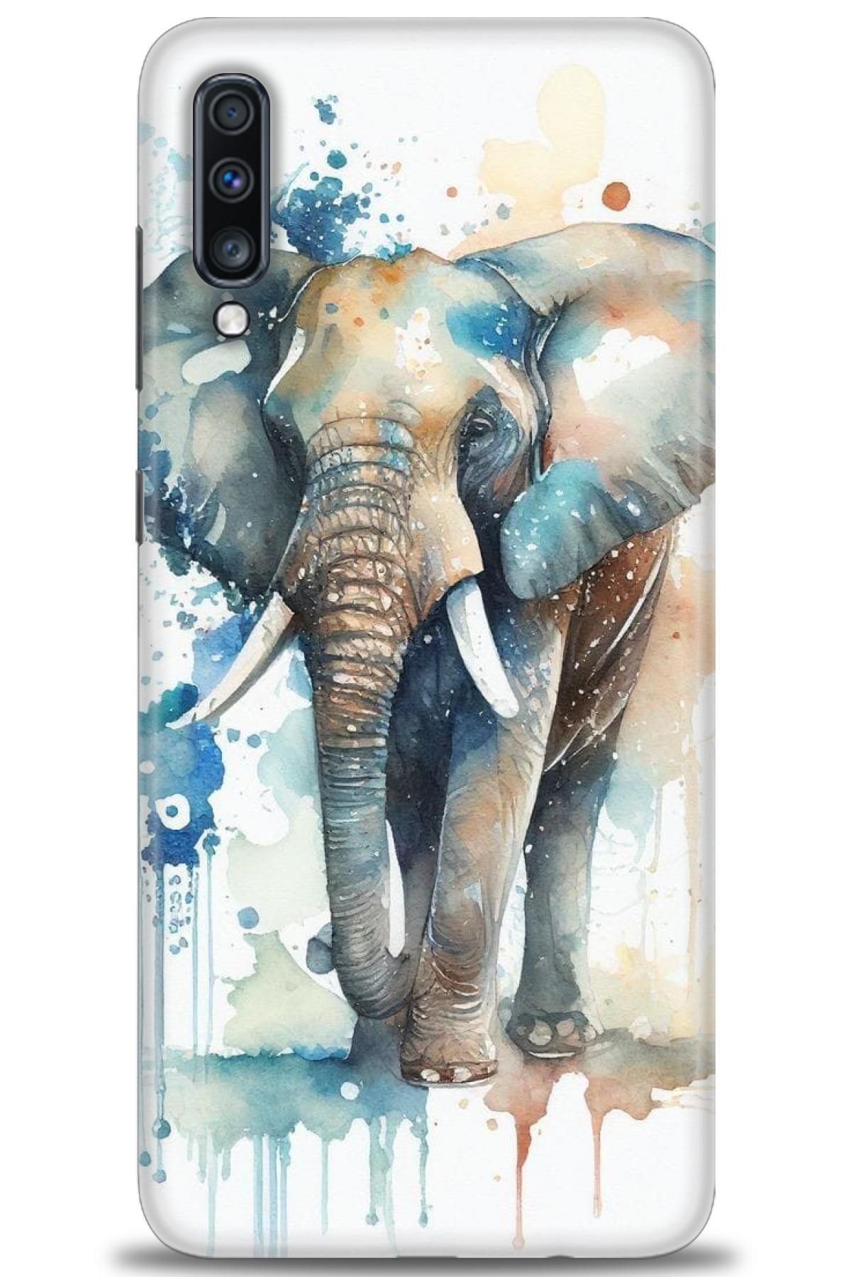 CooperTech Samsung Galaxy A70 İle Uyumlu HD Baskılı Desenli Silikon Kılıf - 109
