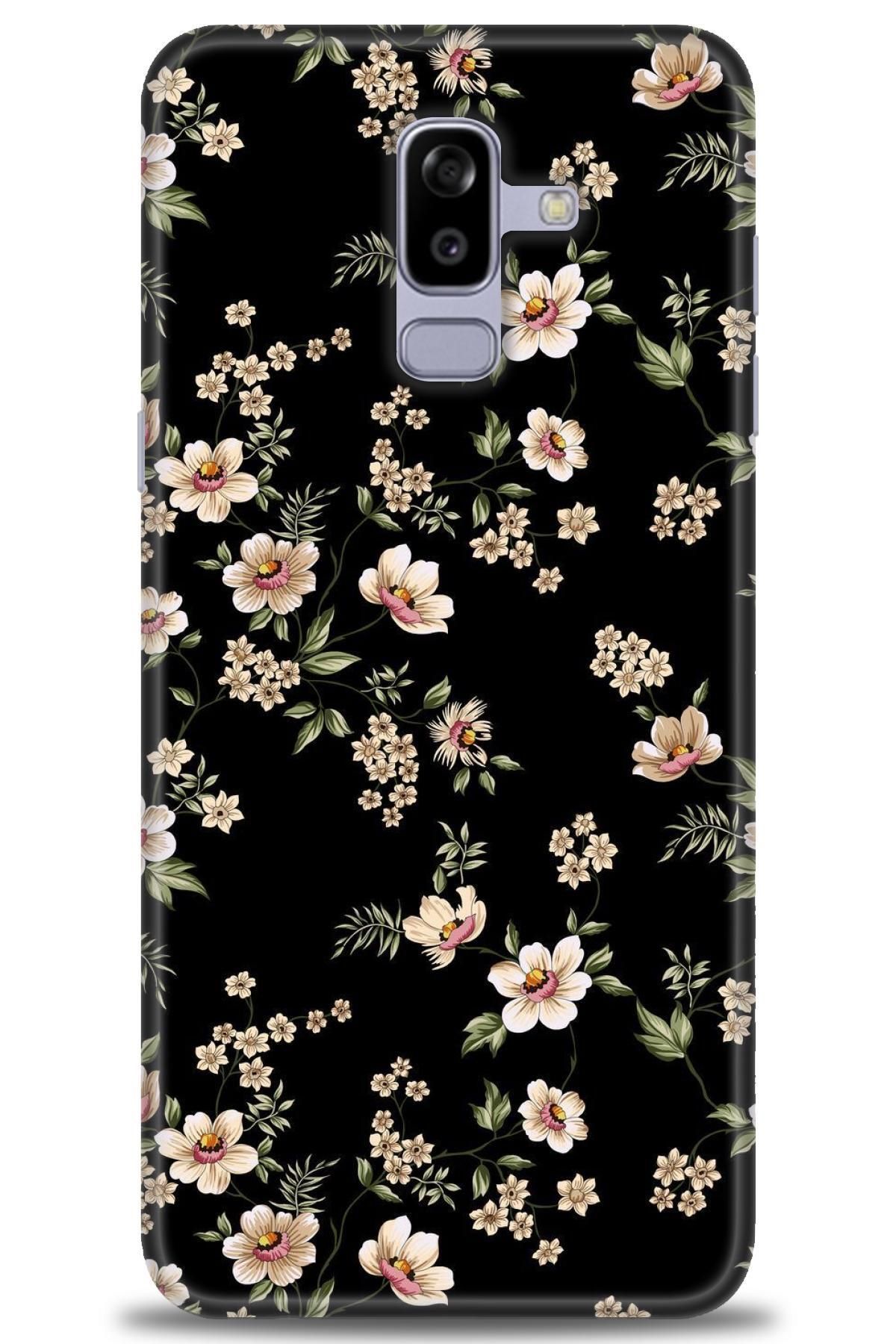 CooperTech Samsung Galaxy A8 Plus 2018 İle Uyumlu HD Baskılı Desenli Silikon Kılıf - 19