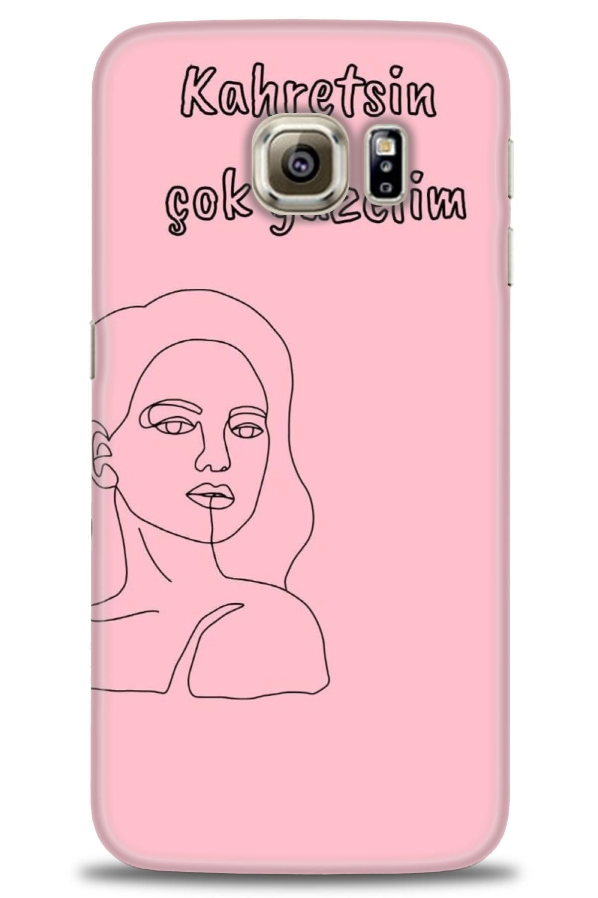 CooperTech Samsung Galaxy S6 İle Uyumlu HD Baskılı Desenli Silikon Kılıf - 207