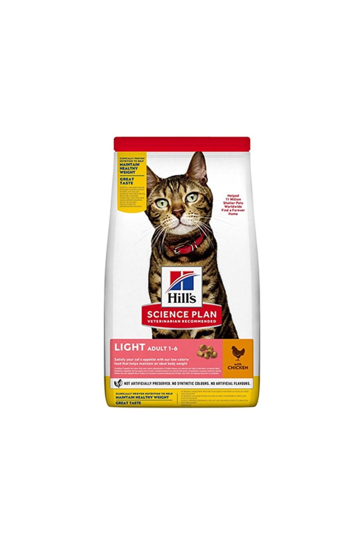 merland benvecocuk Hill's SP Light Tavuklu Yetişkin Kedi Maması1.5 KG