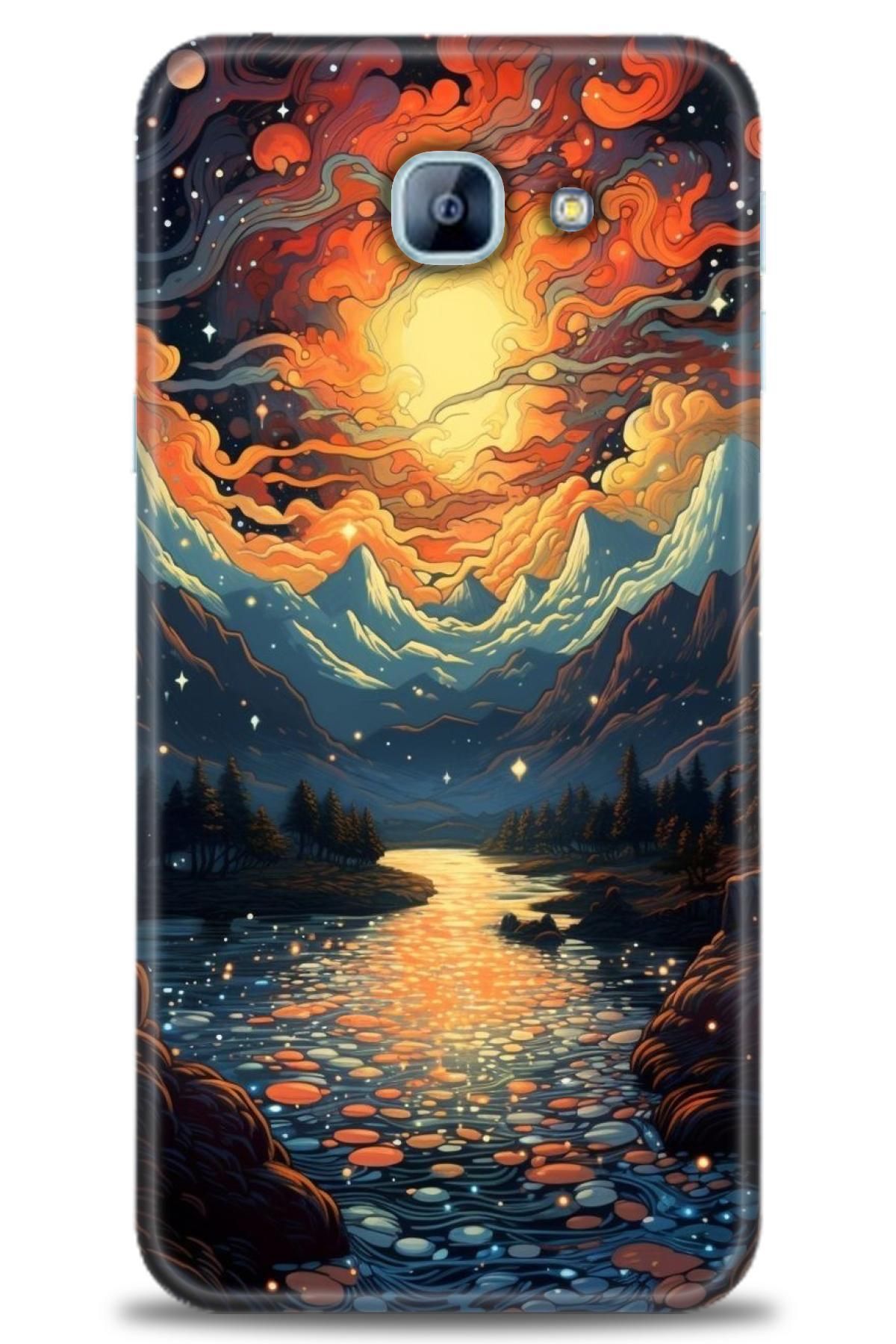 CooperTech Samsung Galaxy A8 2016 İle Uyumlu HD Baskılı Desenli Silikon Kılıf - 883