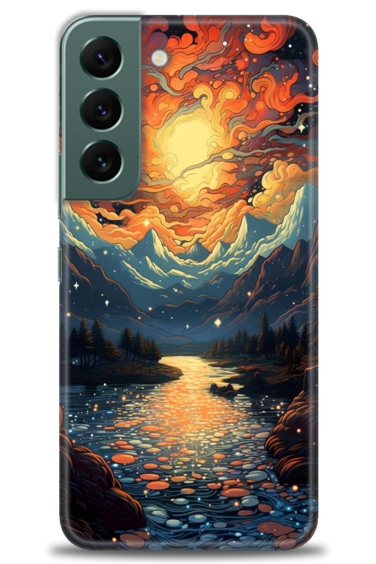 CooperTech Samsung Galaxy S22 İle Uyumlu HD Baskılı Desenli Silikon Kılıf - 883
