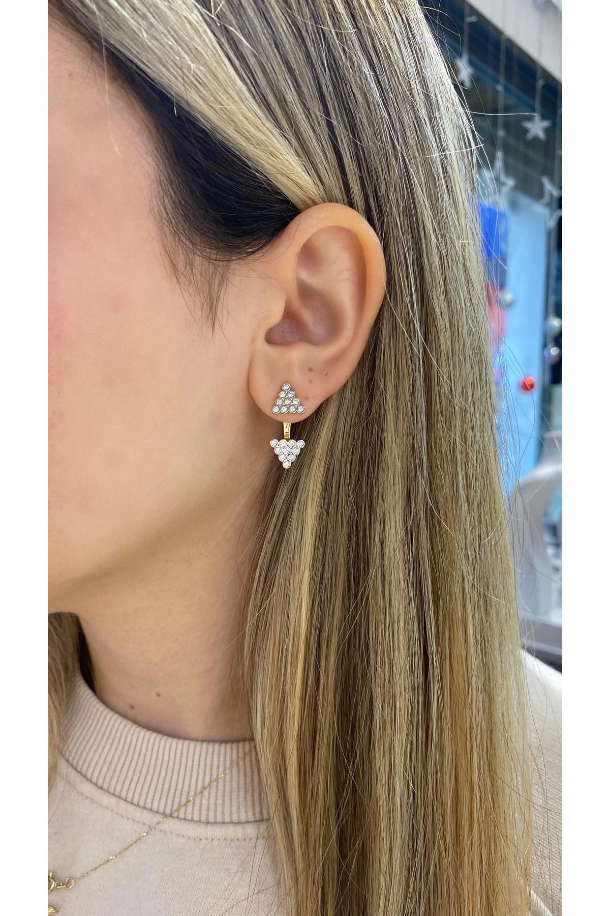 Yares Accessories Üçgen küpe