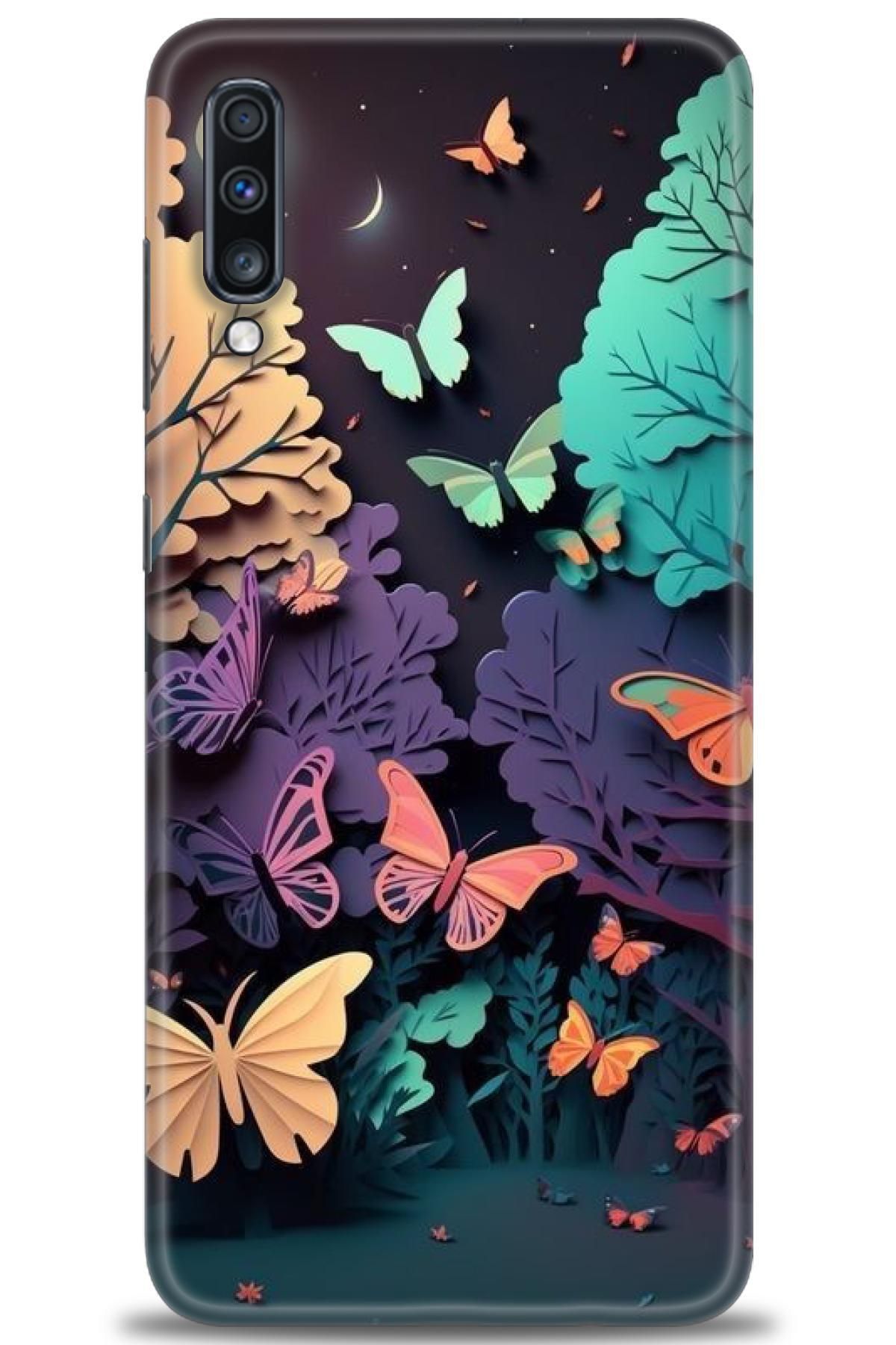 CooperTech Samsung Galaxy A70 İle Uyumlu HD Baskılı Desenli Silikon Kılıf - 522
