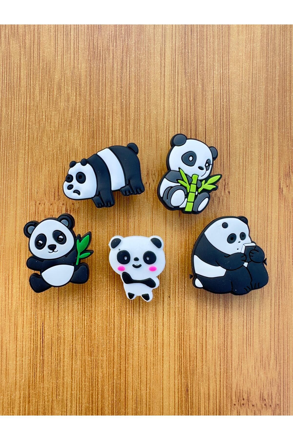 Crocs CROCS SÜSÜ TERLİK SÜSÜ JİBBİTZ 5'Lİ PANDA SET