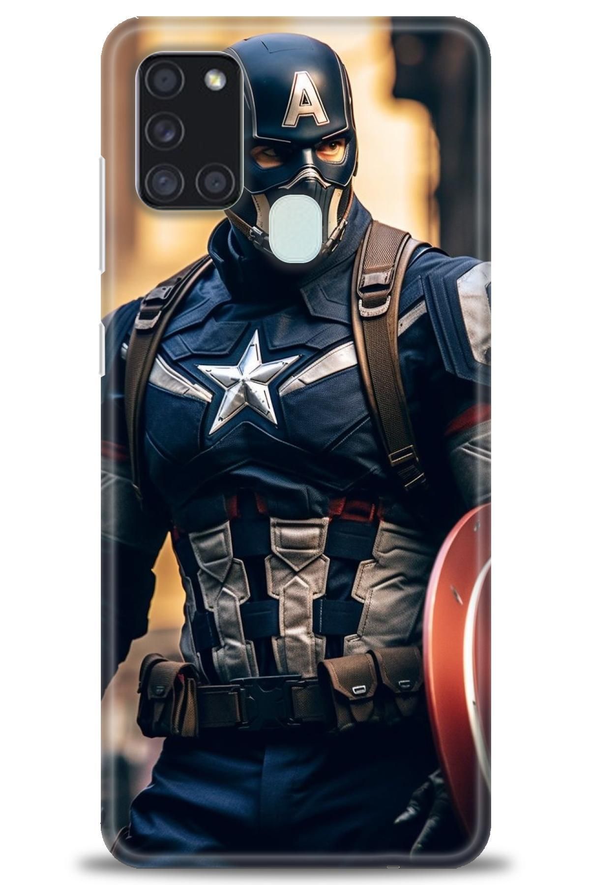 CooperTech Samsung Galaxy A21S İle Uyumlu HD Baskılı Desenli Silikon Kılıf - 234