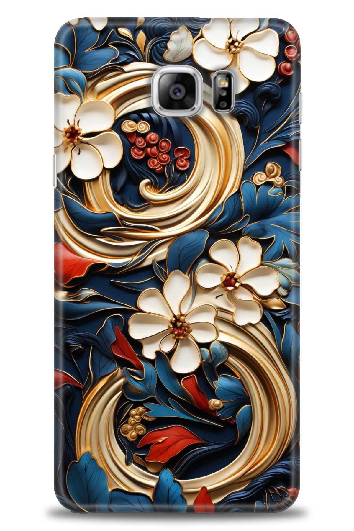 CooperTech Samsung Galaxy Note 5 İle Uyumlu HD Baskılı Desenli Silikon Kılıf - 973