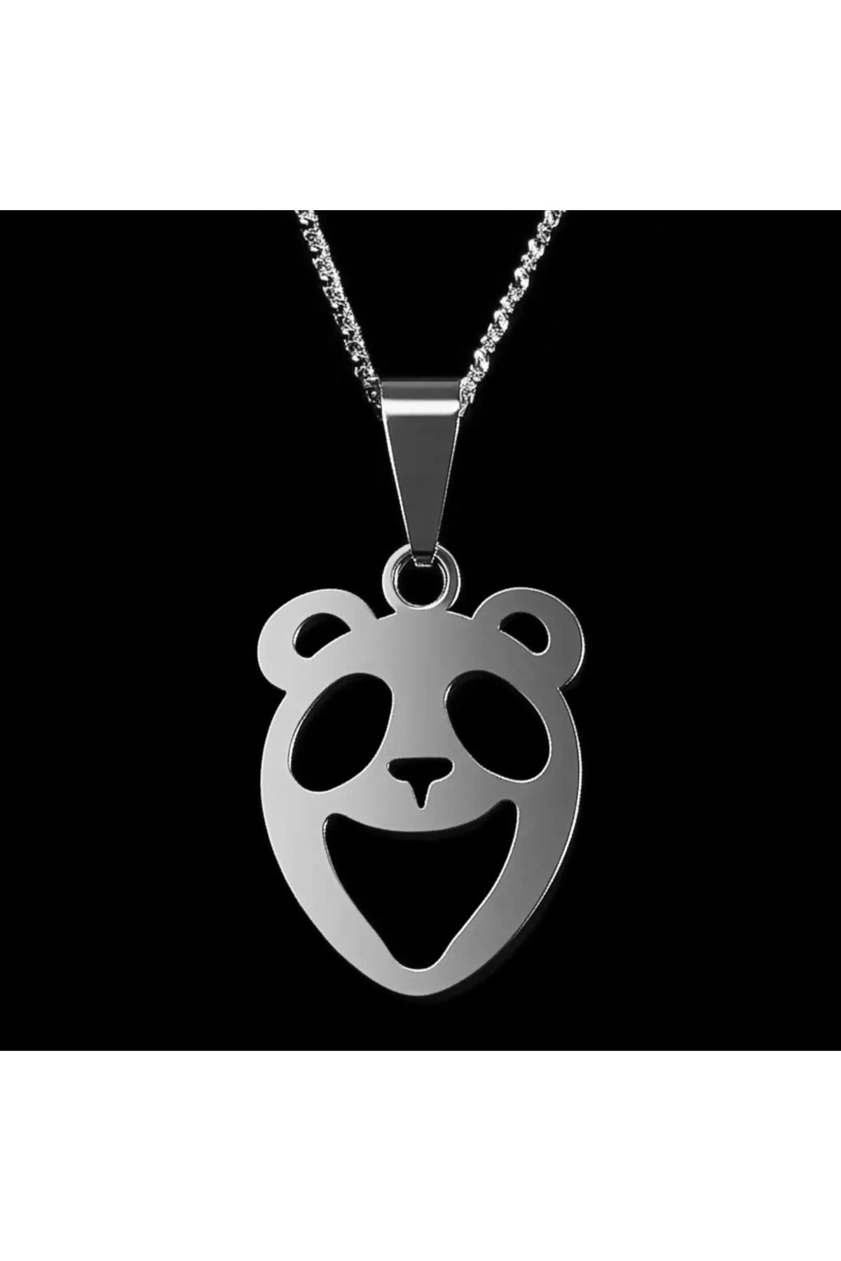 TabiTela 925 Ayar gümüş kolye panda SM2257