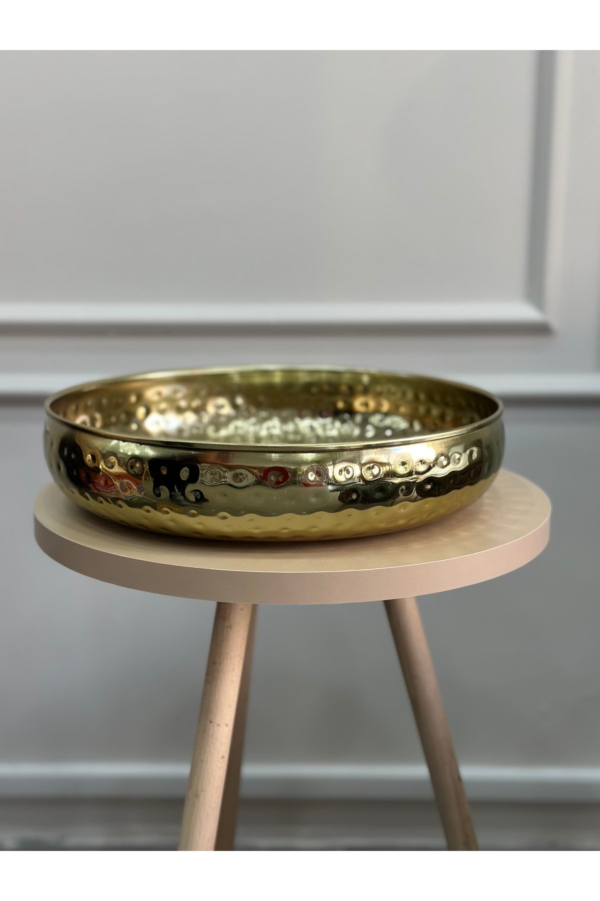 LOVE Dekoratif Gold Tepsi 30 cm