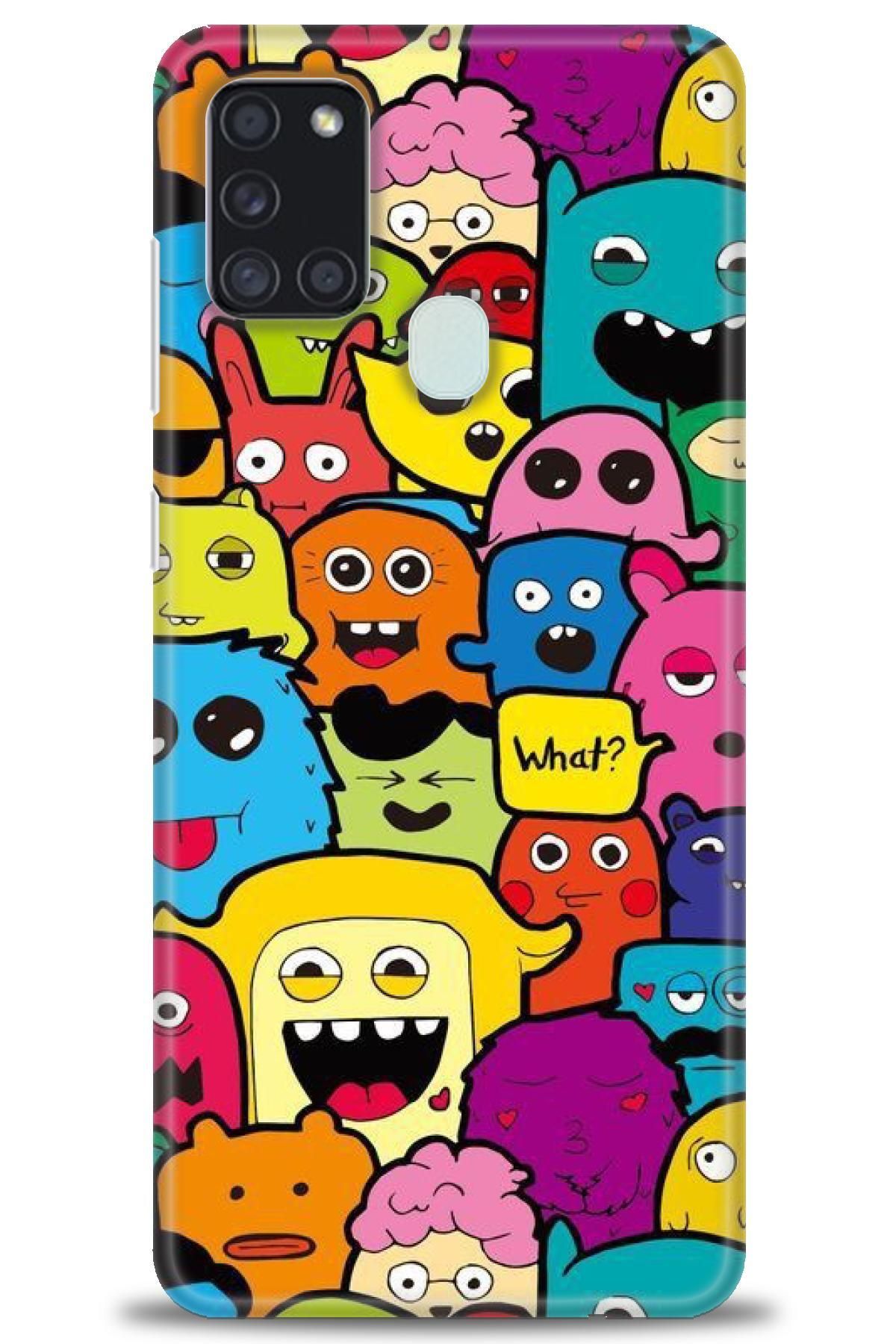 CooperTech Samsung Galaxy A21S İle Uyumlu HD Baskılı Desenli Silikon Kılıf - 289
