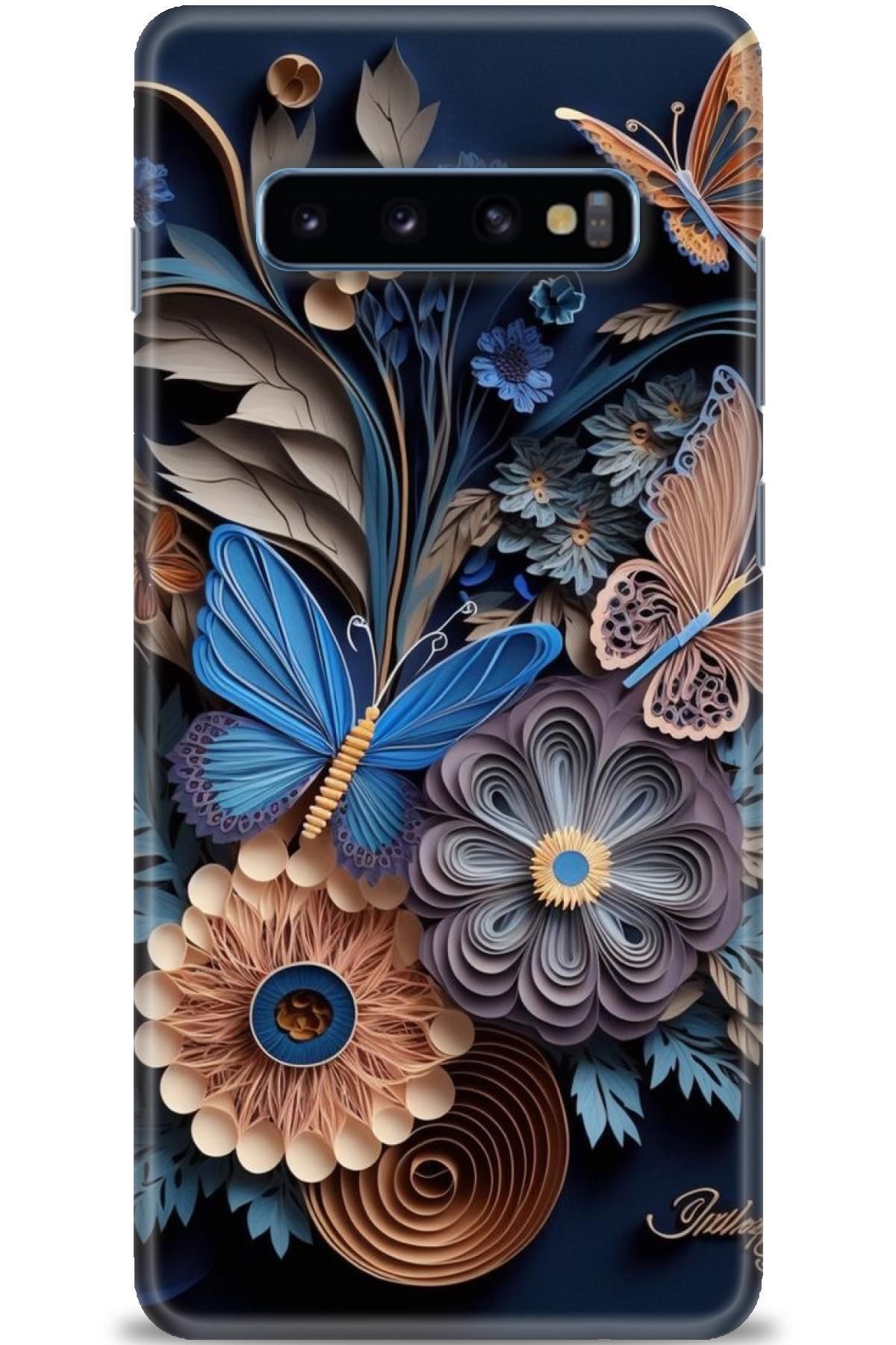 CooperTech Samsung Galaxy S10 Plus İle Uyumlu HD Baskılı Desenli Silikon Kılıf - 351