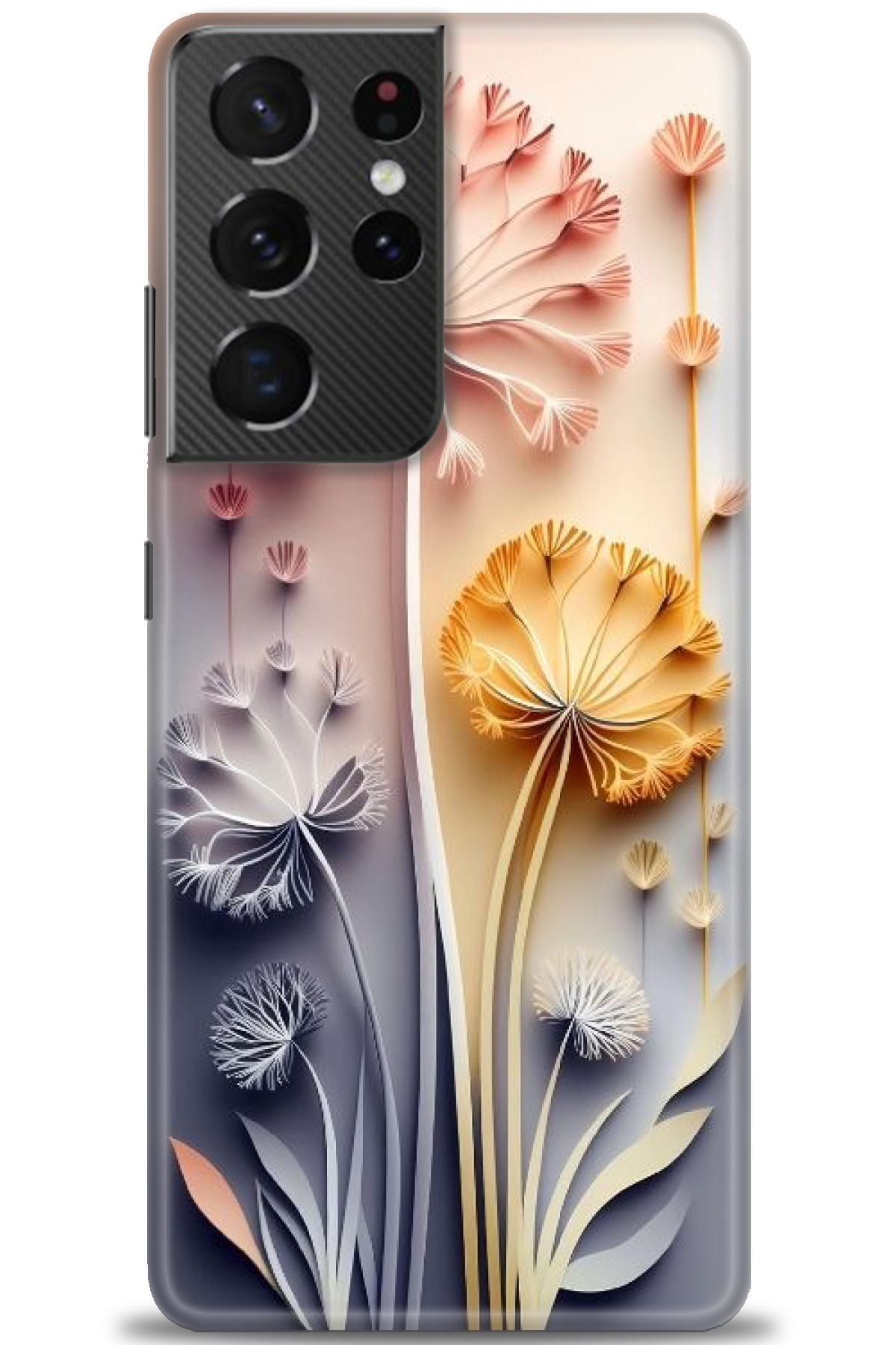 CooperTech Samsung Galaxy S21 Ultra İle Uyumlu HD Baskılı Desenli Silikon Kılıf - 180