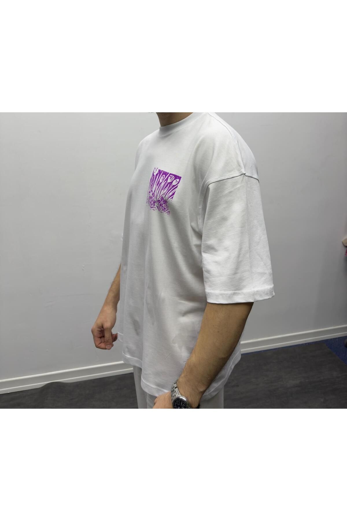 DESIGN BY ÇAĞLA EL SERİGRAFİSİ OVERSIZE TSHIRT