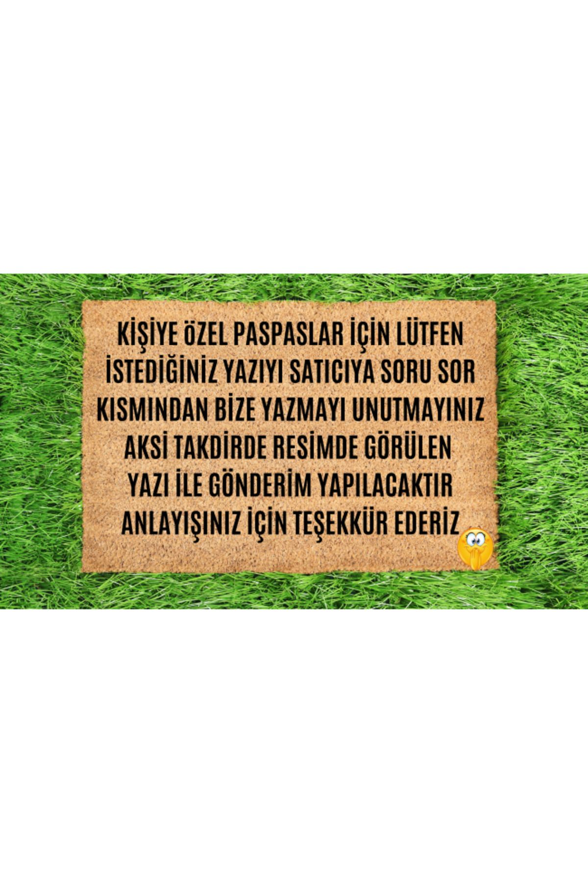 OK AKSESUAR Kapı Önü Paspası Kişiye Özel Yazı Yazılır Koko Model Şerit Sonsuzluk PK-1518