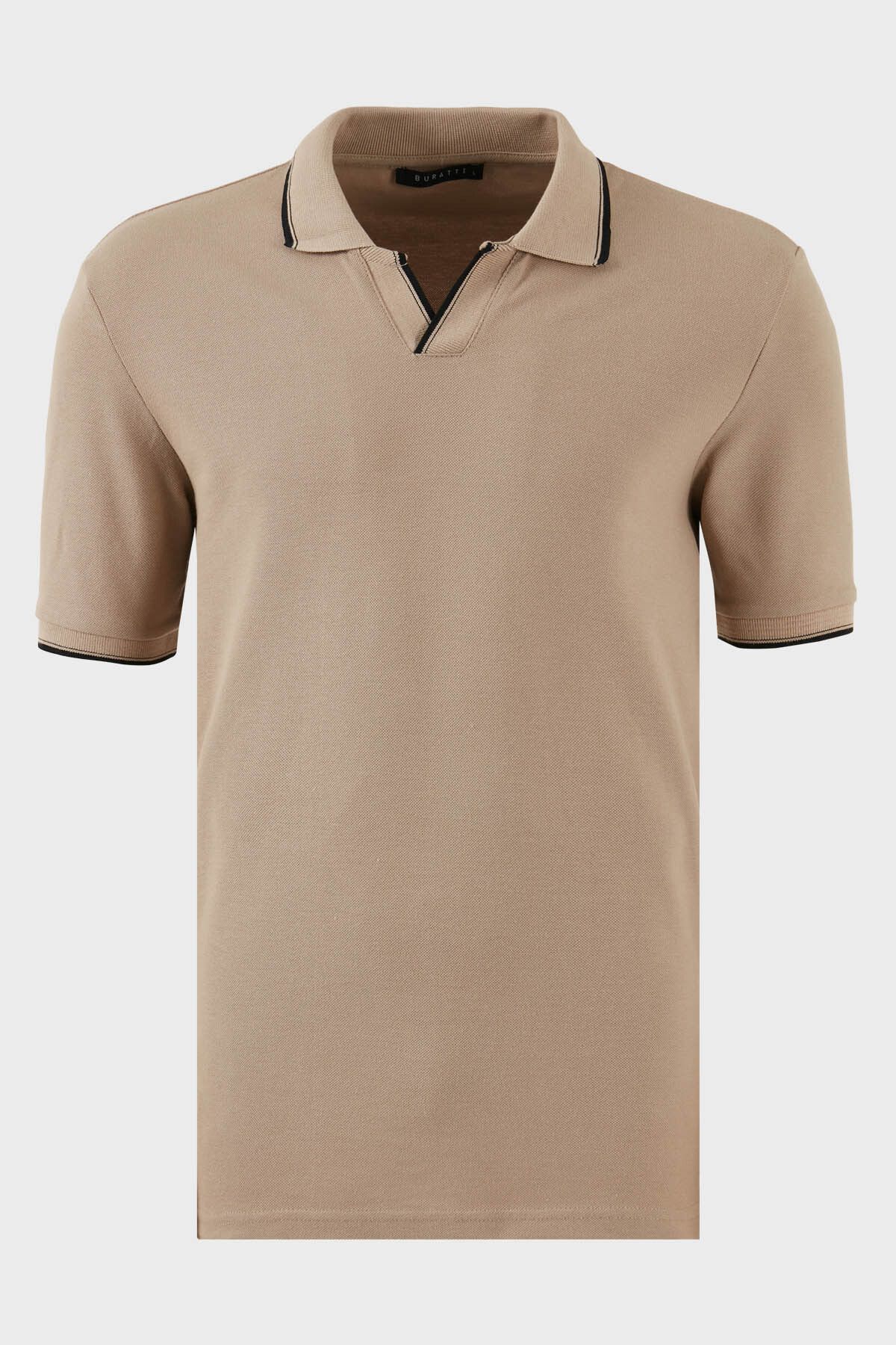 Buratti Pamuklu Regular Fit Şerit Detaylı Polo Yaka T Shirt Erkek POLO YAKA T SHİRT 5902964