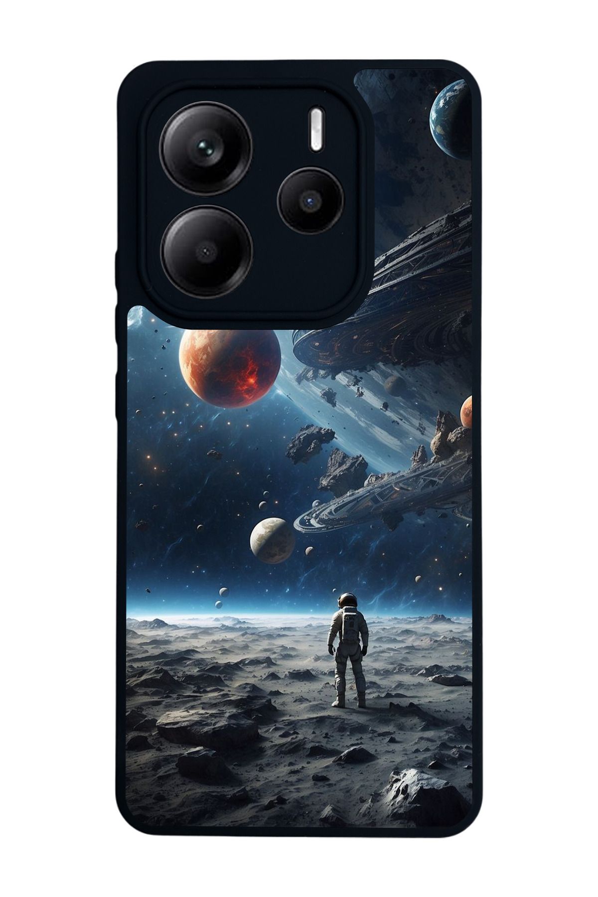 BGAKSESUAR Xiaomi Redmi Note 14 Mat Siyah uyumlu Kılıf – Yumuşak Silikon, Koruyucu, Şok Emici Kapak
