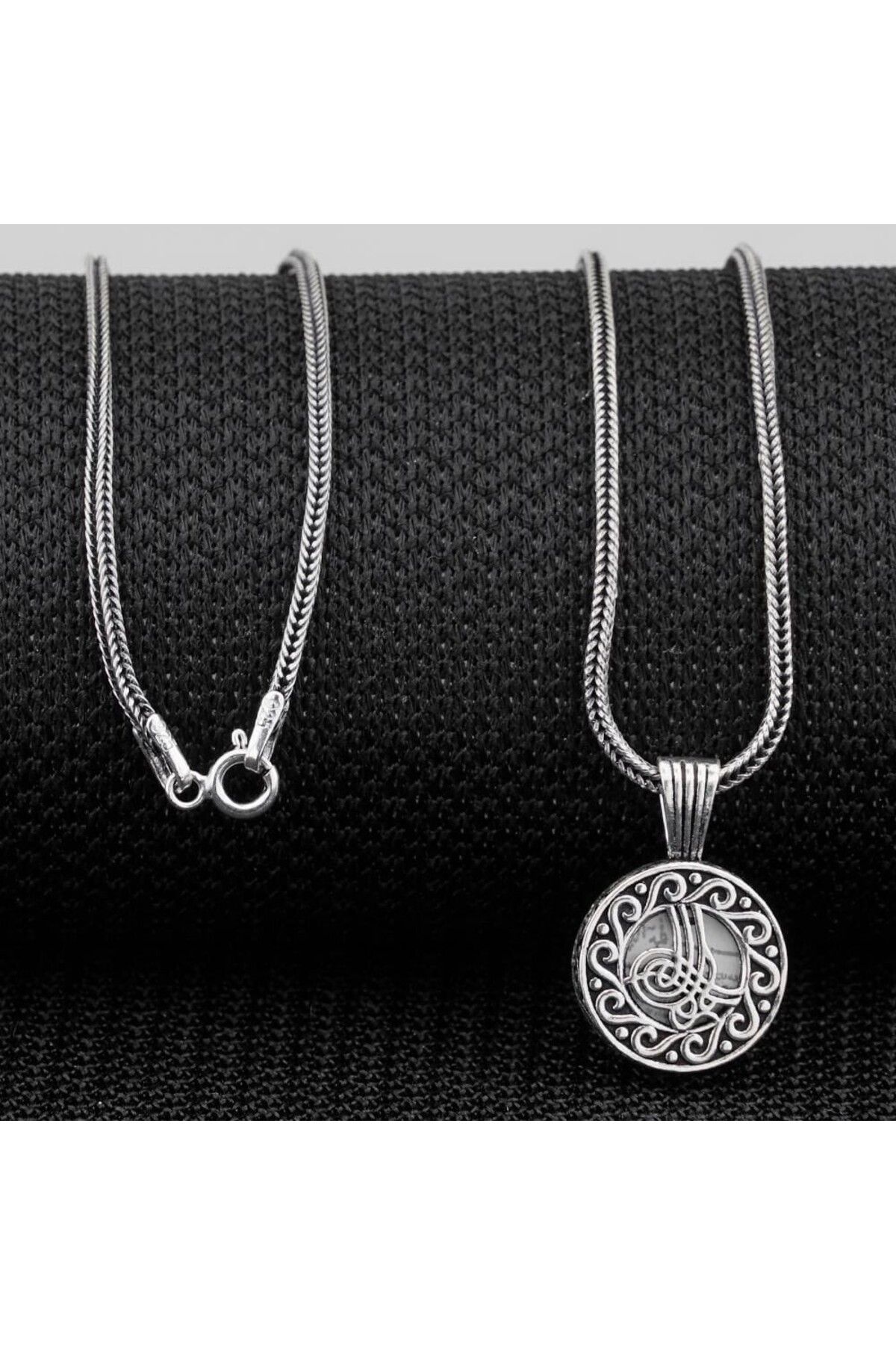 shop Osmanlı Tuğra 925 Ayar Gümüş Erkek Kolye