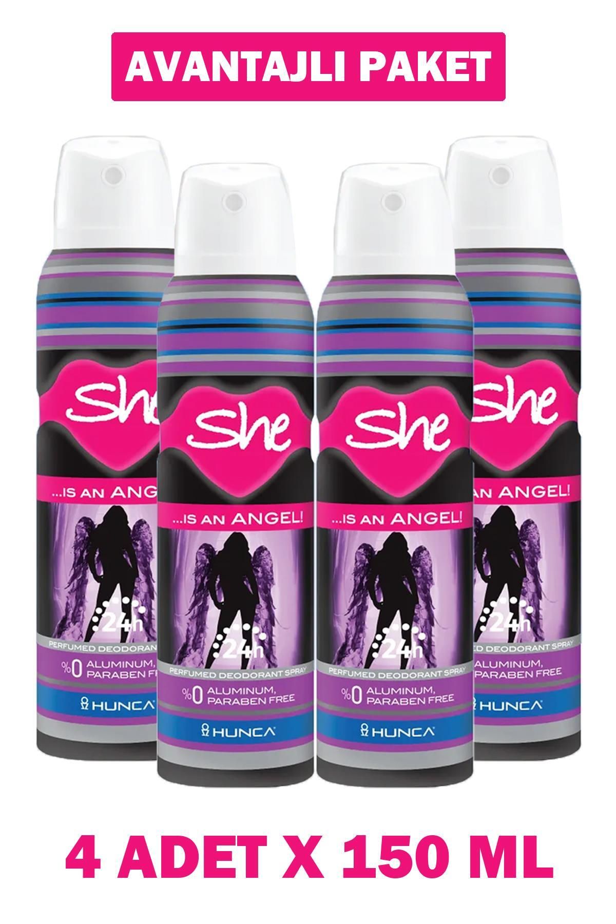 Seddar Collection She Is An Angel Kadın Deodorant 150 ml 4 Adet