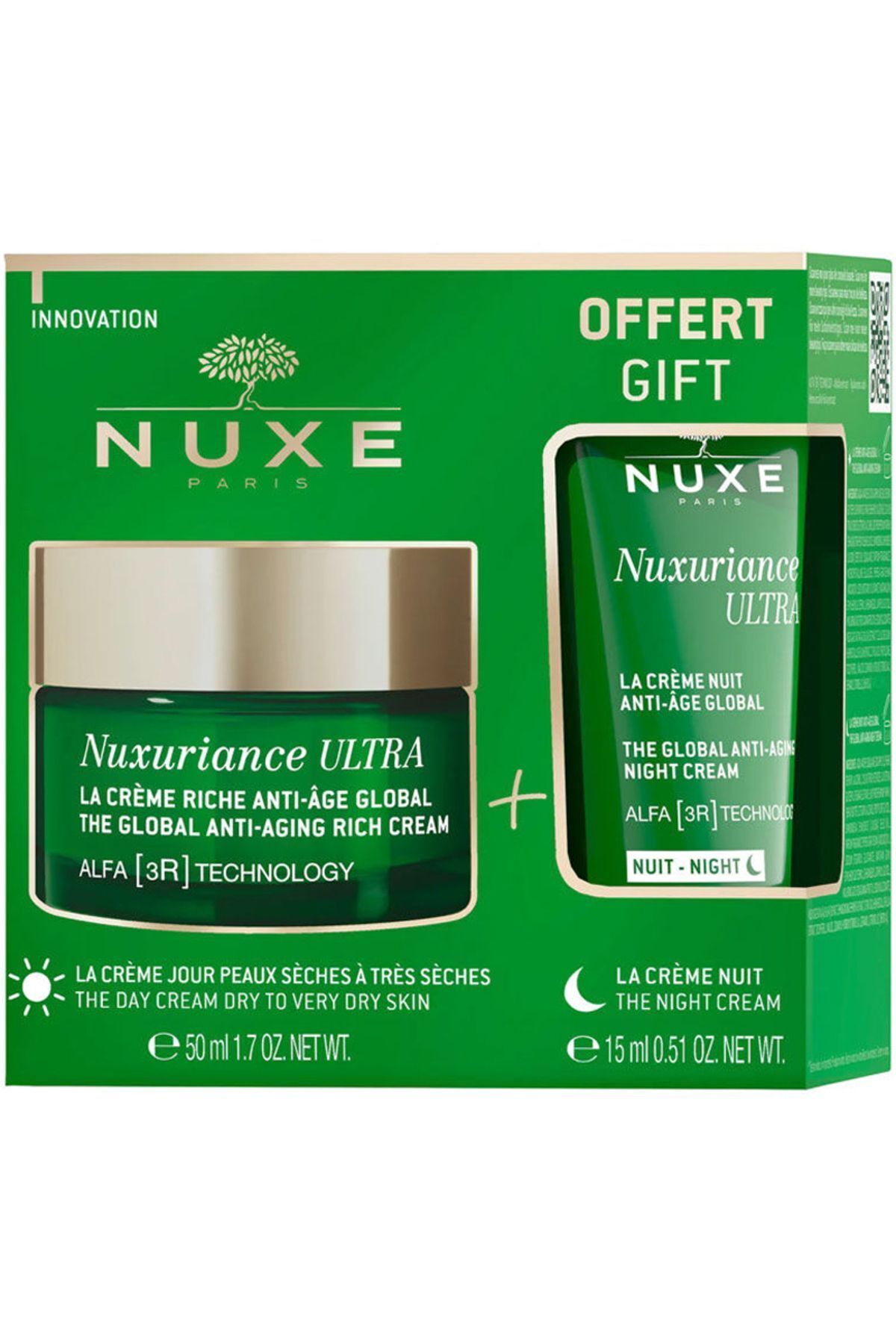 Seddar Collection Nuxuriance Ultra Anti Aging Rich Cream 50 ml + Gece Kremi 15 ml Hediye
