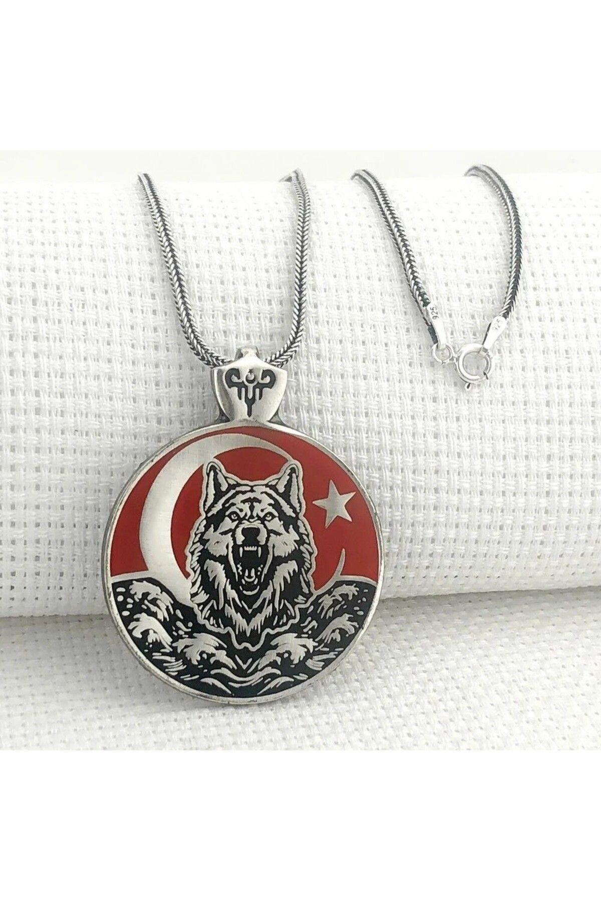shop Bozkurt 925 Ayar Gümüş Erkek Kolye
