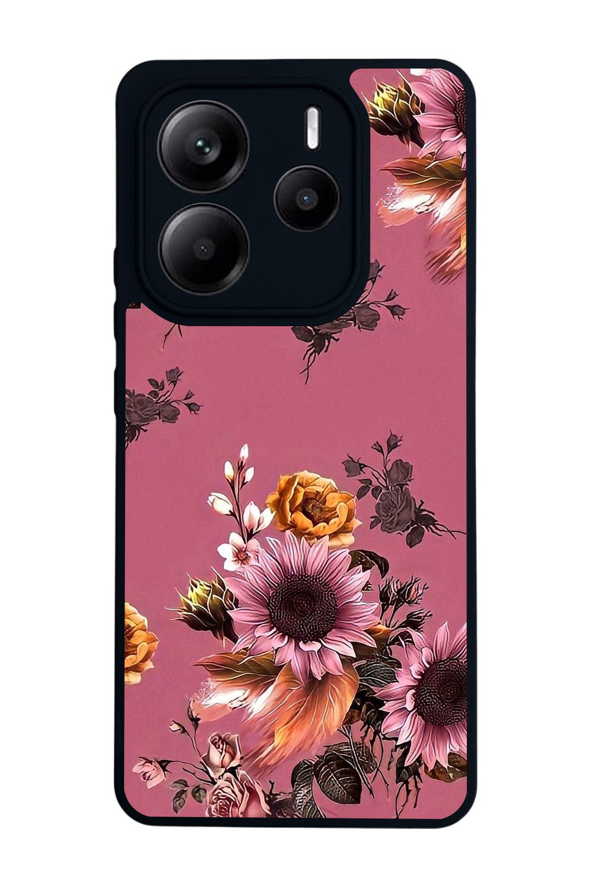 BGAKSESUAR Xiaomi Redmi Note 14 Mat Siyah uyumlu Kılıf – Yumuşak Silikon, Koruyucu, Şok Emici Kapak