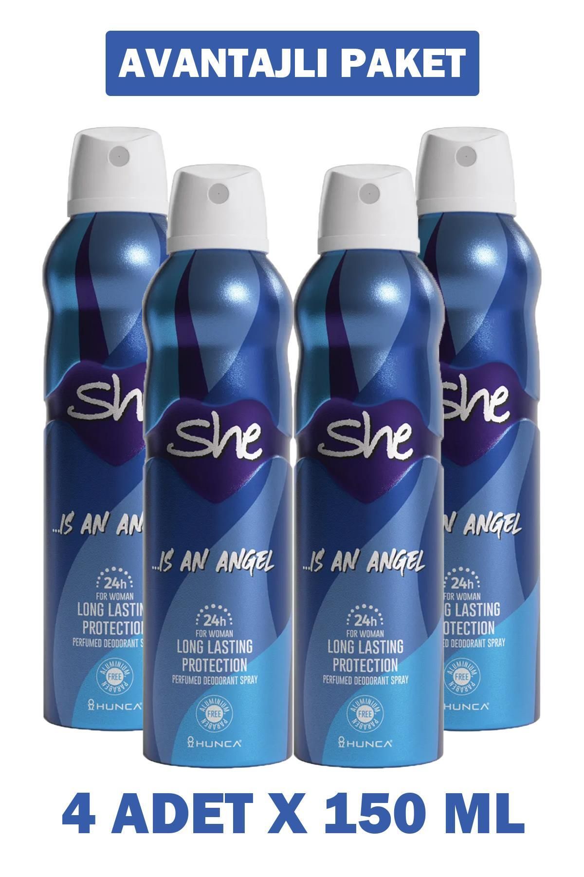 Seddar Collection She Women Deodorant Angel 150 ml 4 Adet