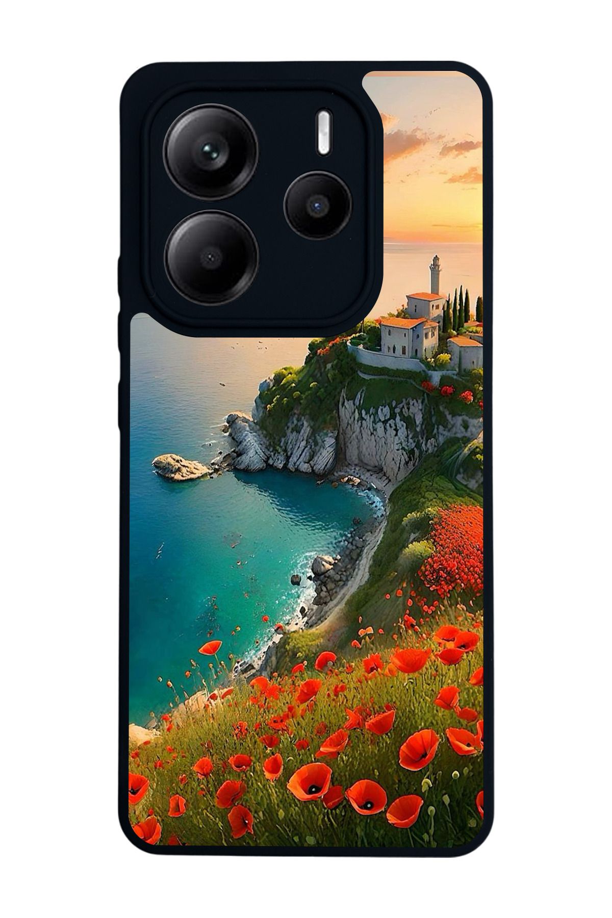 BGAKSESUAR Xiaomi Redmi Note 14 Mat Siyah uyumlu Kılıf – Yumuşak Silikon, Koruyucu, Şok Emici Kapak