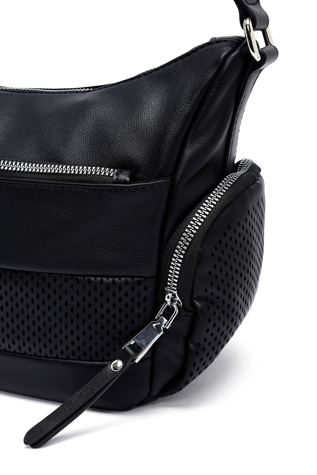Derimod-Women's Black Long Strap Crossbody Bag 25Sbd251914 8