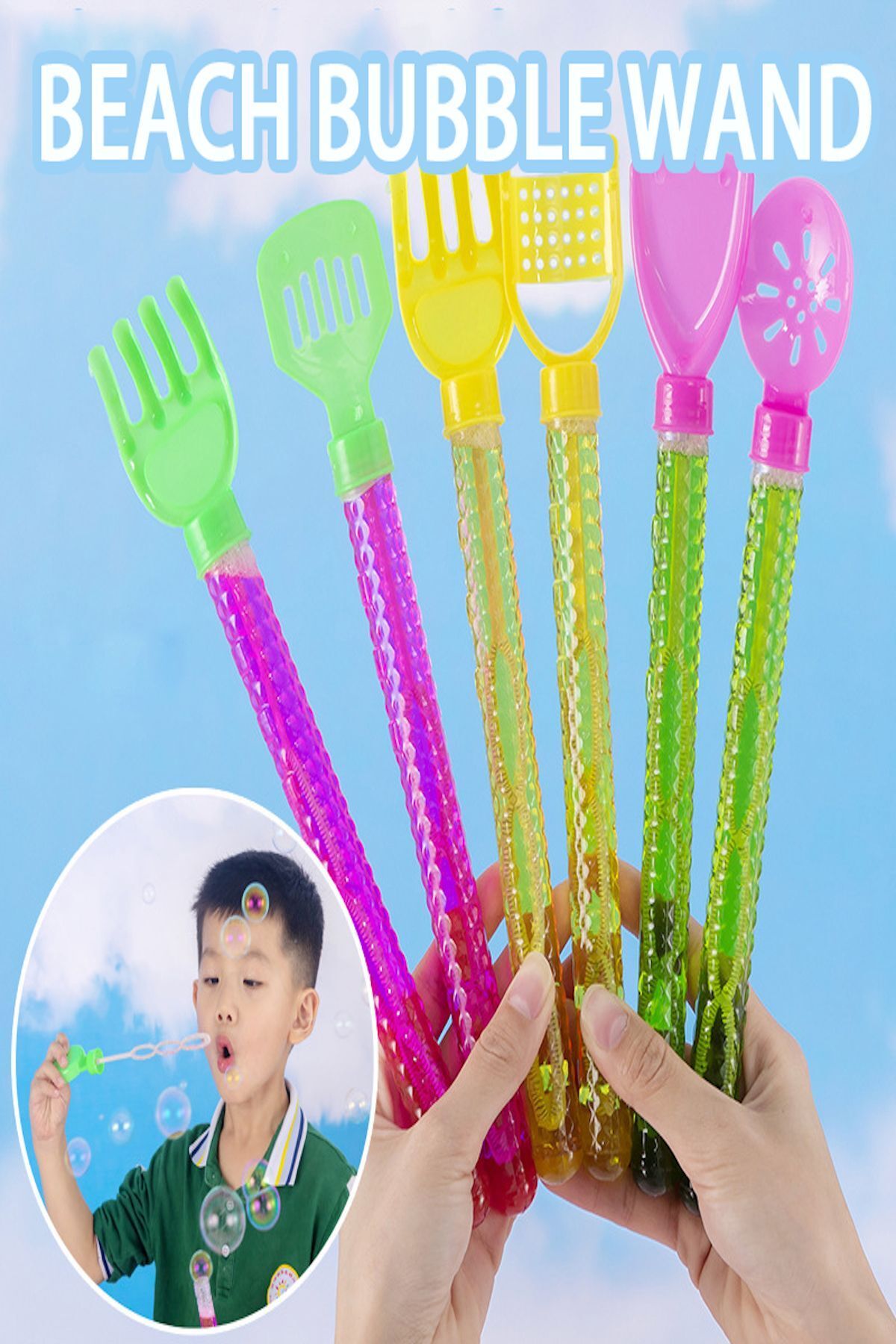 SerenityHaven Kürekli Köpük 3 Adet Oyuncak Baloncuk Yapma Değneği Üflemeli Hazneli Köpük Oyunu