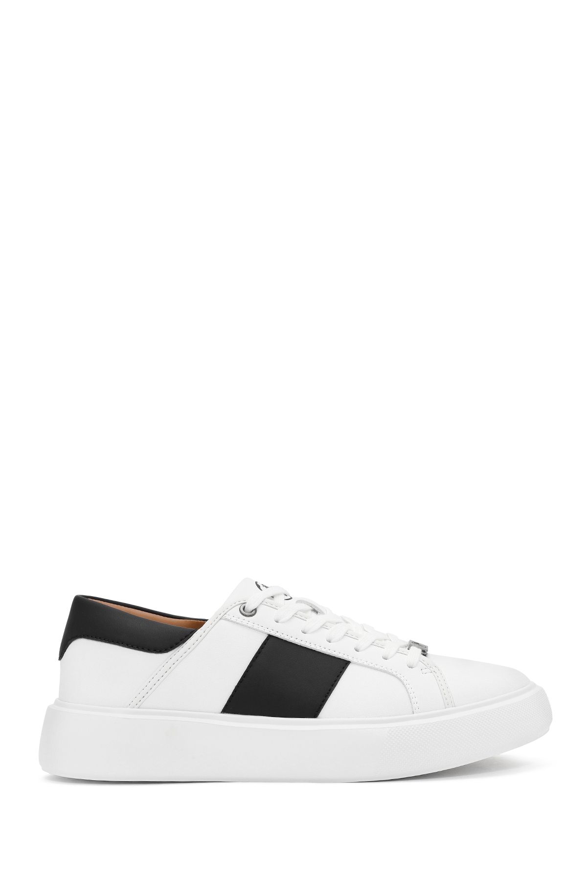 Derimod ACBC x Derimod Erkek Beyaz Bağcıklı Sneaker 25SFD780018