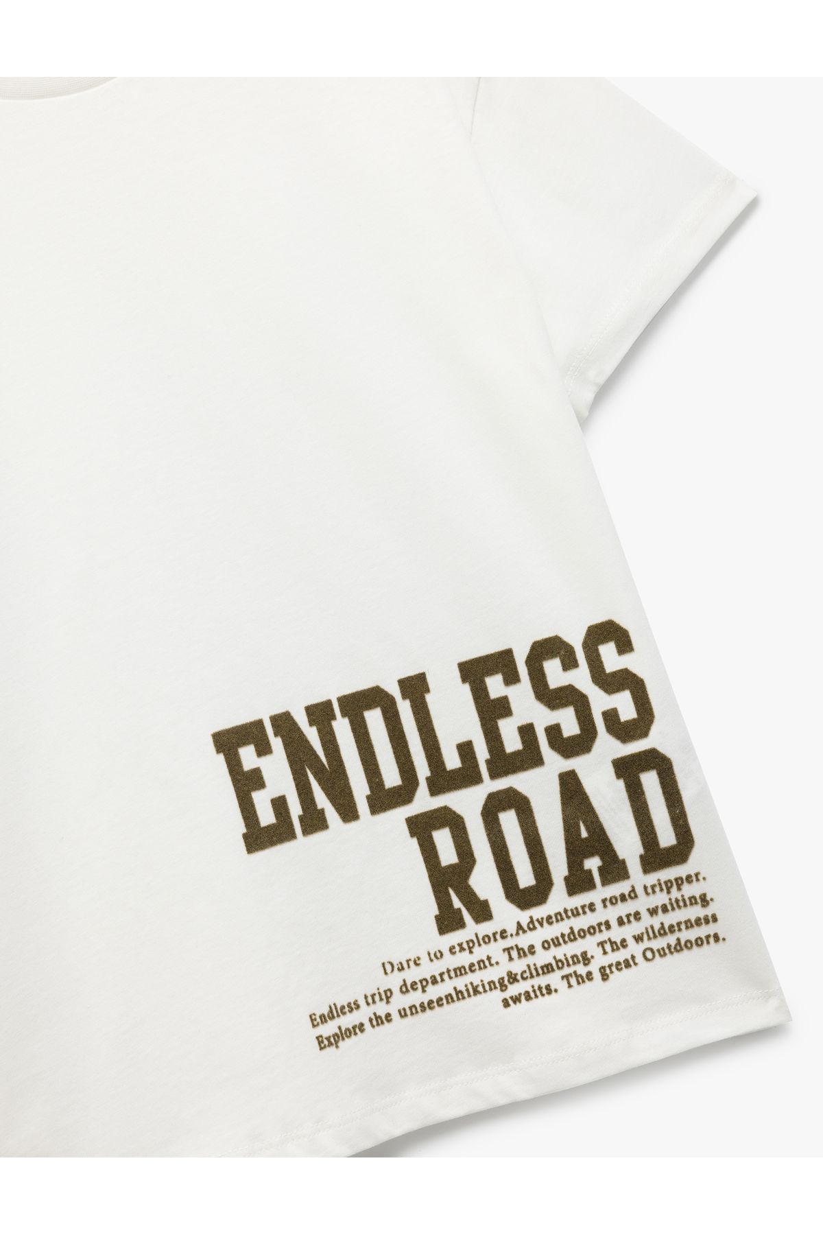 Koton-New Season Printed Short Sleeve Crew Neck Cotton T-Shirt 3