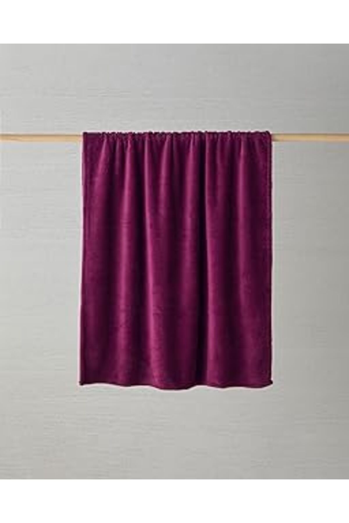 Mu Art Ahşap English Home Cozy Wellsoft Tv Battaniye Bordo
