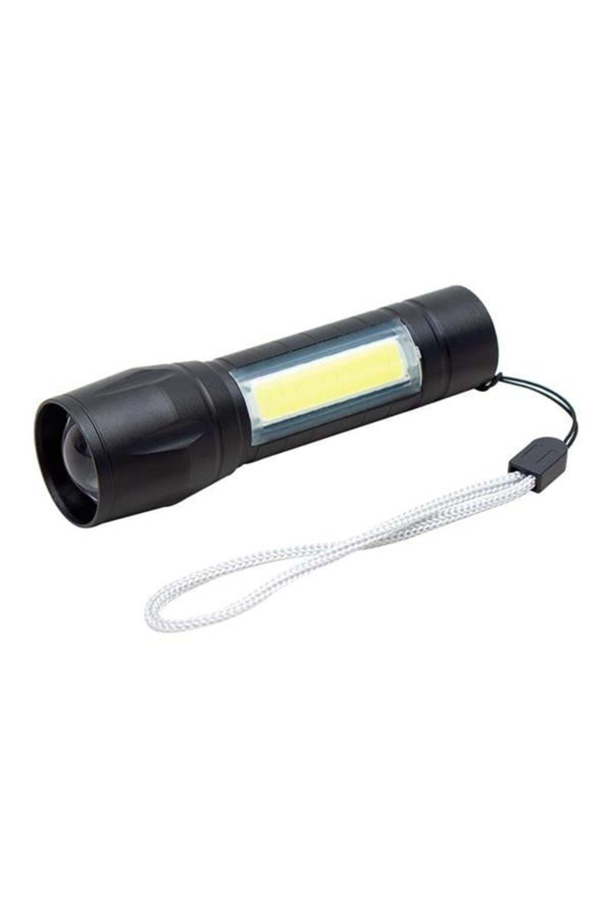 feifei Powermaster Pm-4525 Metal Flashlight Power Ledli Şarjlı El Feneri