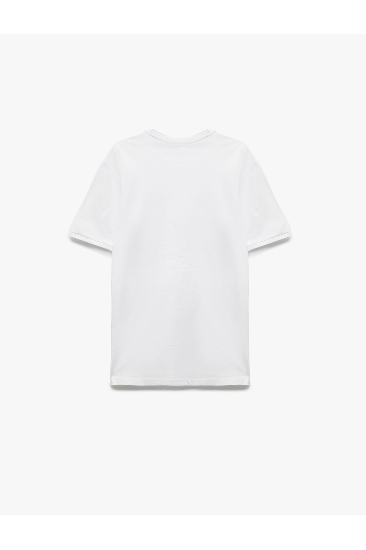 Koton-Tricou de bază pentru bărbați, cu mânecă scurtă, cu decolteu, din bumbac, sezon nou 4