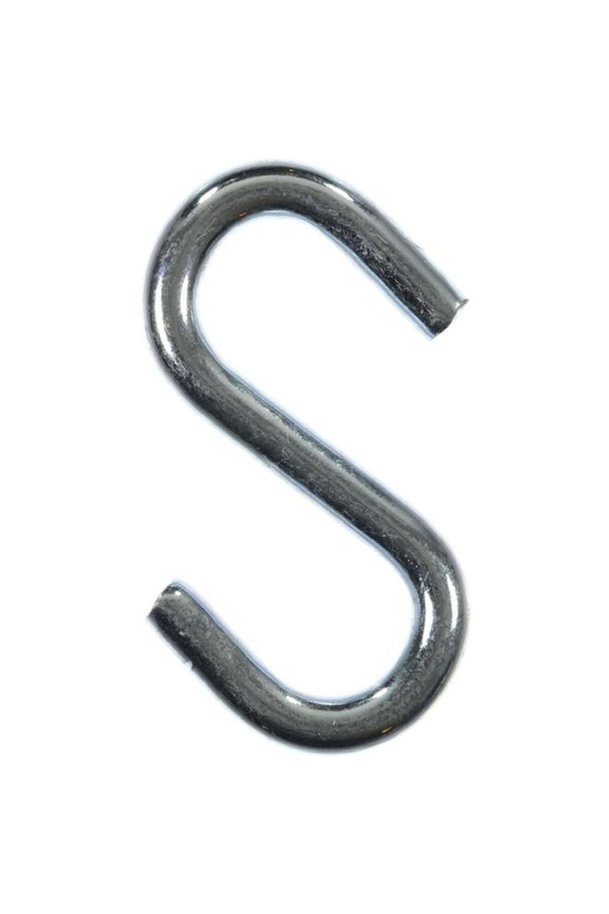 Generic-ACE 2-Piece Zinc Plated Corrosion Resistant Steel S-Hook Silver 3inch 5031406 2