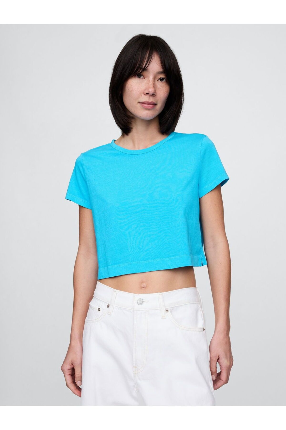 GAP Organic Cotton VintageSoft Cropped T-Shirt