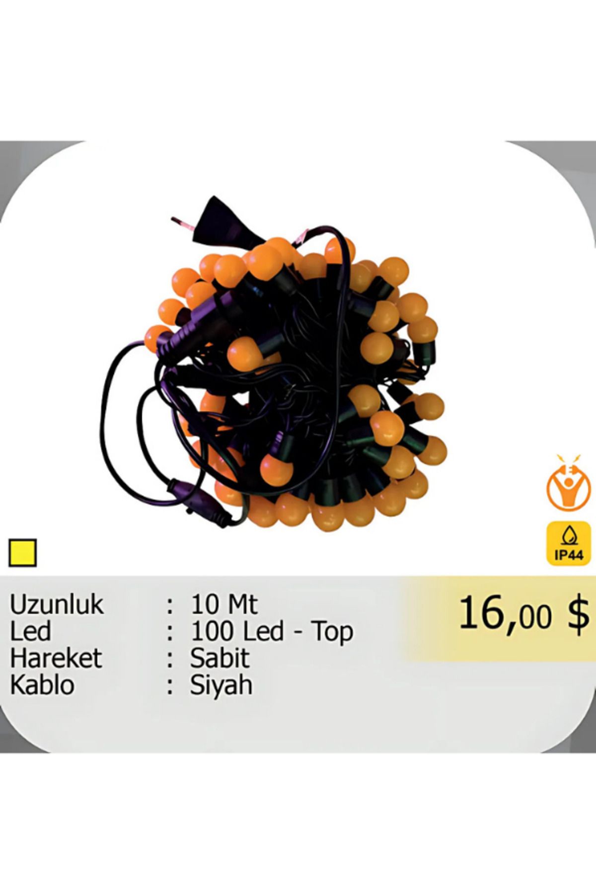 ELKHOUSE ElektrikHouse LED Peri Işığı 100 Led - Top 10 Metre