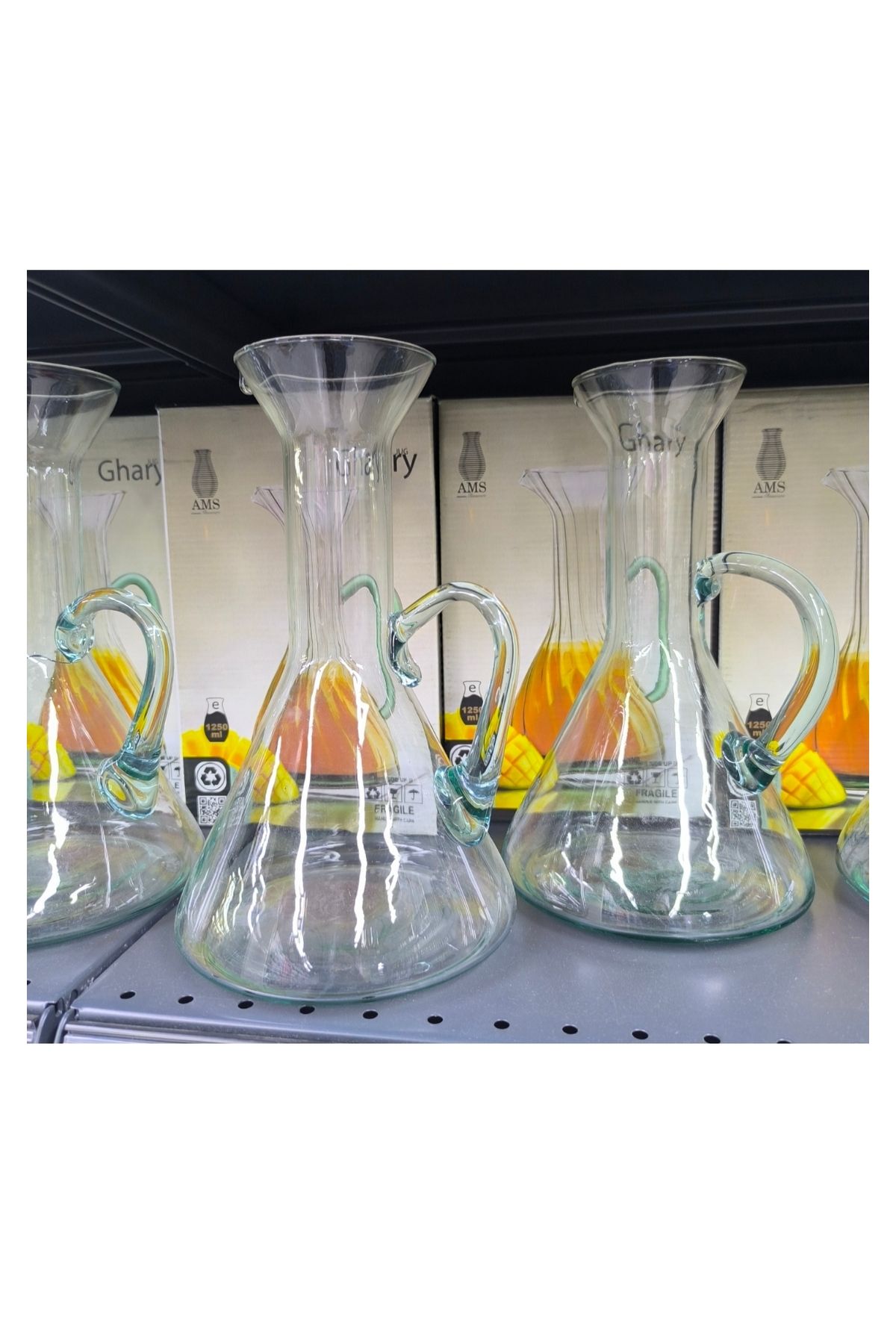 Home Özel Tasarım Cam Karaf Sürahi 1250 ml