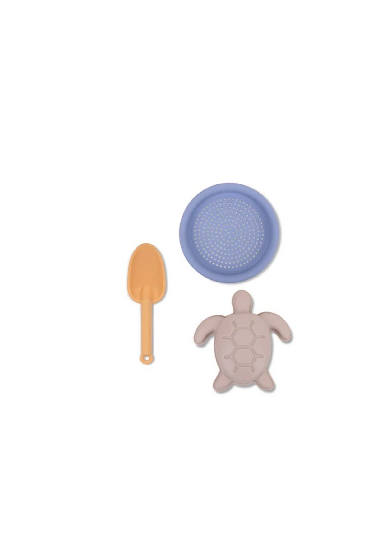 SerenityHaven Turtle Silikon Oyuncak Seti -Kova, Kürek ve 3 adet Kalıp
