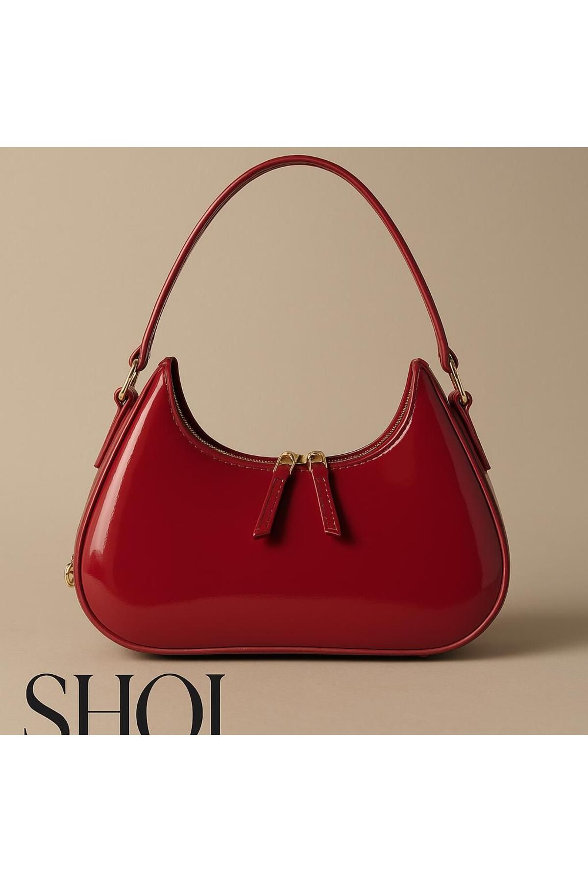 Shoi Cherry Bag Acı Kahve Omuz Çantası